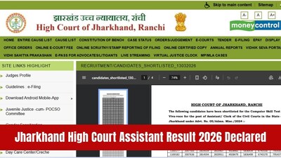 Jharkhand High Court Assistant result 2026 out at jharkhandhighcourt.nic.in; direct link here