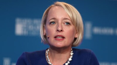 Accenture CEO Julie Sweet said AI skills are now mandatory for promotions. (Image credit: Reuters)