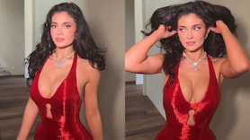 Oscars 2026: Kylie Jenner dazzles in Red Schiaparelli with boyfriend Timothee Chalamet in a white Tuxedo, see pics