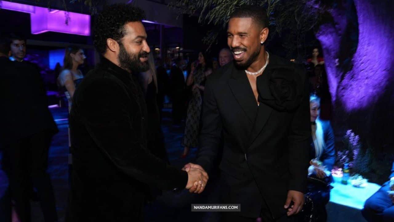 When Oscar-winner Michael B. Jordan met RRR actor Jr. NTR at the Oscars after-party in 2023