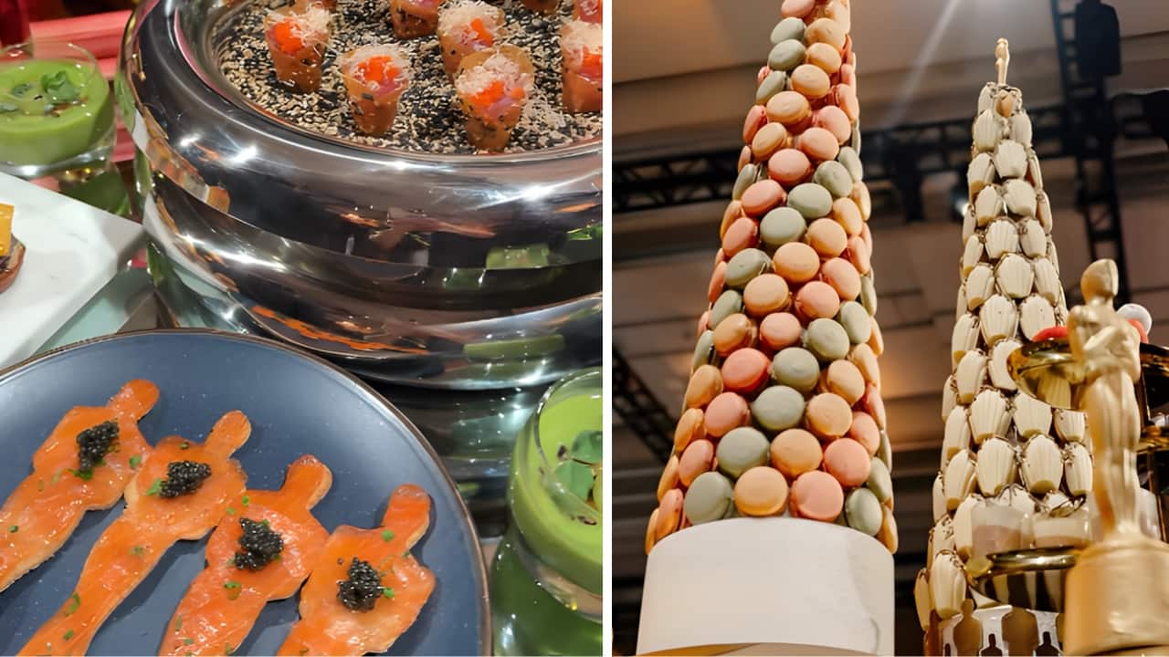 Oscars 2026: From 2,000 chocolate Oscars to 600 pizzas and more, the menu for Governors Ball is worthy of Hollywood's best