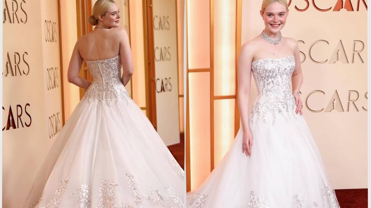 Elle Fanning in Givenchy dress