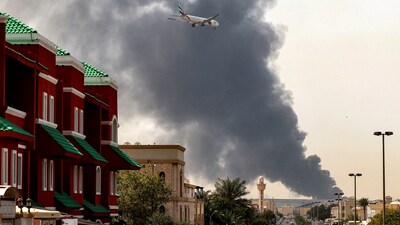 Visuals from attack during Iran-US war