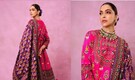 Deepika Padukone embraces Indian maximalism in a vibrant pink-purple Jigyam kurta set