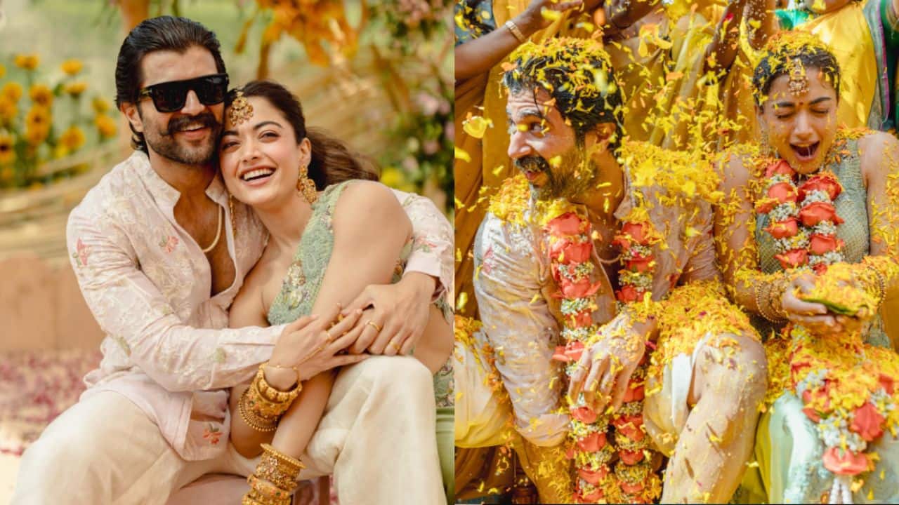 Rashmika Mandanna shares haldi pics with Vijay Deverakonda, says “Even Vijju was Team Bride”