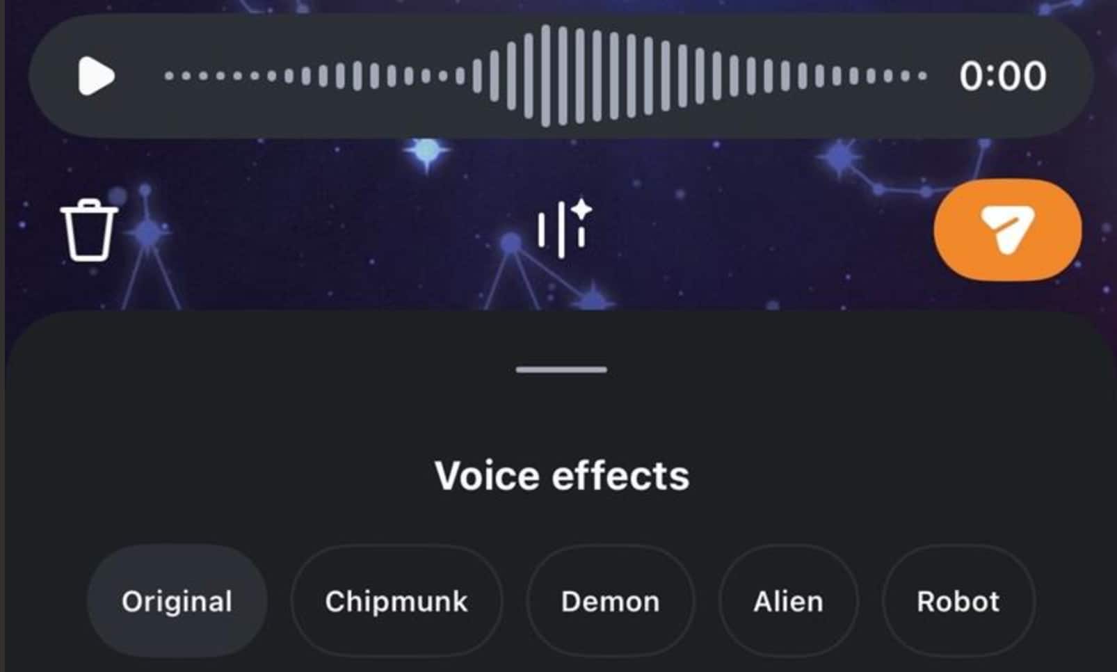 Insta voice effects