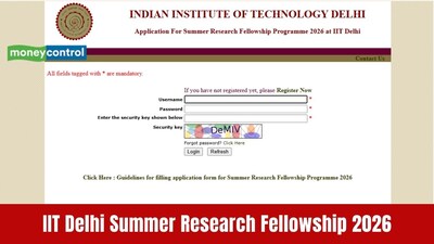 IIT Delhi opens Summer Fellowship 2026 applications