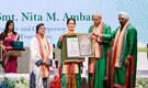 Nita Ambani honoured with humanitarian award