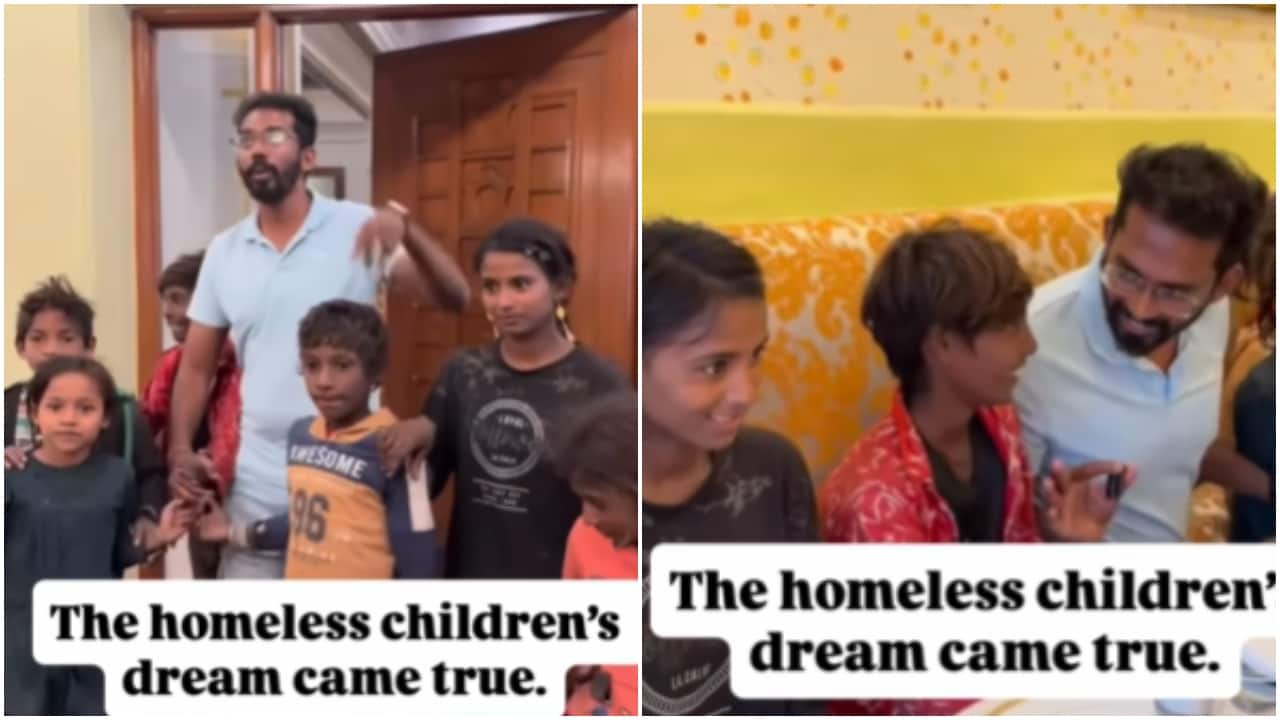 'Not for me, for them': Man argues 30 minutes to take homeless children into Varanasi five-star hotel