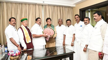 AIADMK chooses to take DMK head-on in Chennai, targets 210 seats in upcoming assembly polls AIADMK chooses to take DMK head-on in Chennai, targets 210 seats in upcoming assembly polls