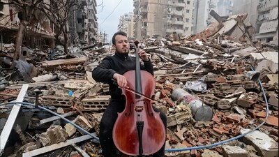 Lebanese Cellist’s performance amid Beirut ruins goes viral as a ‘Hymn of Defiance’ | Watch