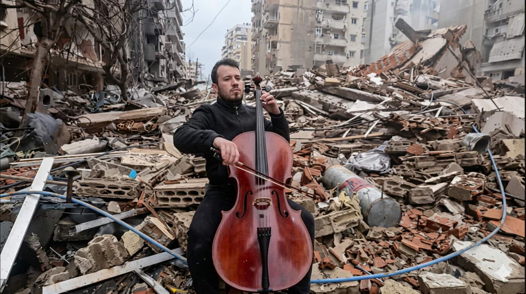 Lebanese Cellist’s performance amid Beirut ruins goes viral as a ‘Hymn of Defiance’ | Watch