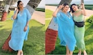 Divyanka Tripathi flaunts baby bump during seaside outing with Vivek Dahiya, Shraddha Arya