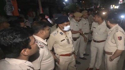 Adequate police personnel were deployed in the Baranagar constituency in West Bengal following the clashes between BJP and TMC workers. 