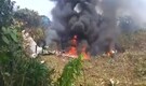 Military transport plane crash in southern Colombia kills 8, injures over 80