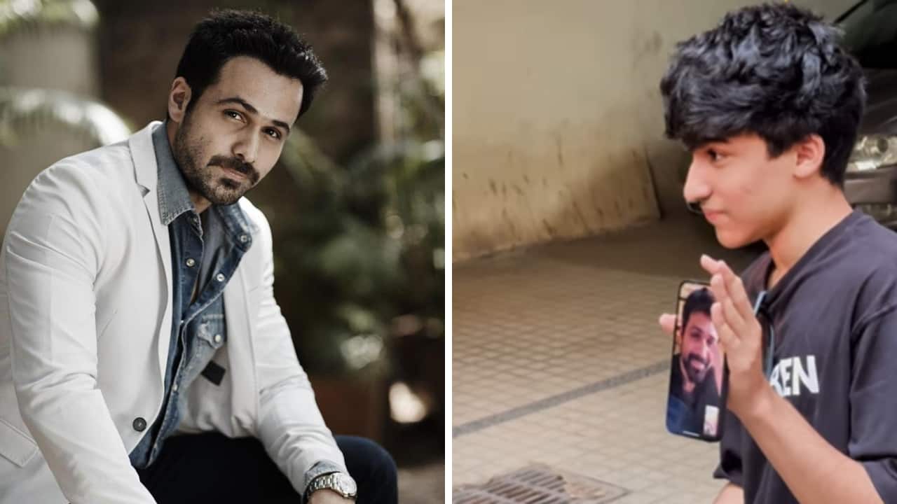 Fans gather outside Emraan Hashmi's home to wish him birthday, his son Ayaan connects them via video call - watch