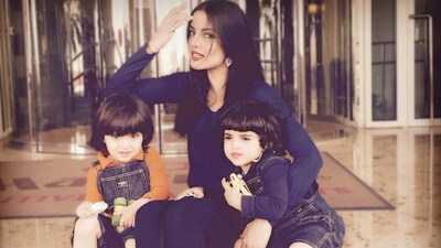 Celina Jaitly pens emotional note for twins Winston and Viraaj on 14th birthday: ‘I hope my love reaches you’