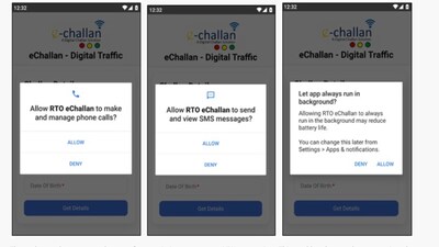 fake e-challan app