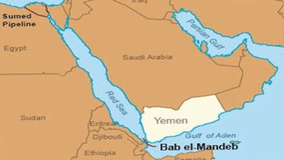 Bab al-Mandab is an important sea strait located between the Red Sea and the Gulf of Aden. 