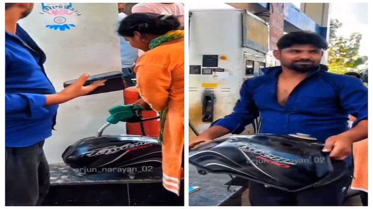 Man brings detached bike tank to bypass fuel-in-bottle restriction ...