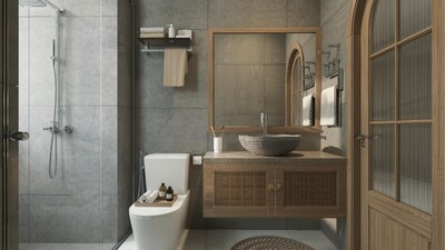 To avoid making your small bathroom more small, it's best to avoid certain colours. (Picture: Pexels)