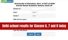 Delhi DOE Result 2026 for Class 6,7,8 out @ edudel.nic.in; direct link here