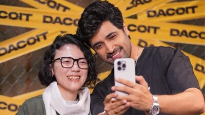 Adivi Sesh meet Japanese fan on set