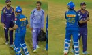 Groaning in pain, Ajinkya Rahane burst out laughing as Rohit Sharma pokes him with dance moves