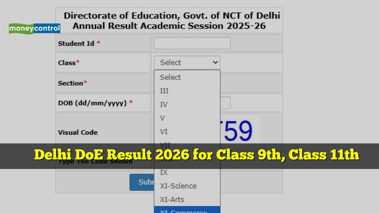 Delhi DoE Result 2026 for Class 9, Class 11 released @ edudel.nic.in; direct link here