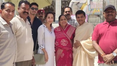 Malaika Arora at Jain temple