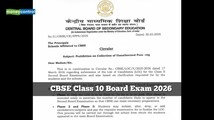 CBSE Class 10 Board Exam 2026: Board issues notice on second exam LOC submission, check details