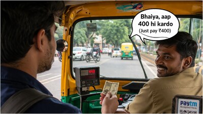 Ojas Sharma highlighted that this was the first time he had encountered a situation where a driver asked for an amount lower than the meter reading.