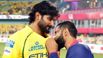 IPL 2026: Ravindra Jadeja kisses CSK badge on Khaleel Ahmed’s jersey, moment goes viral