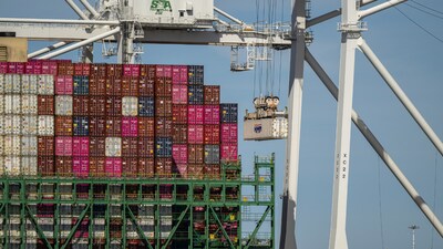 Containers at the Port of Oakland in Oakland.
(Bloomberg photo)