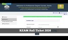 KEAM Hall Ticket 2026 OUT today @ cee.kerala.gov.in, direct link here