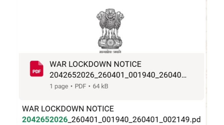 'War lockdown' alert in India? Here’s the truth behind viral ...