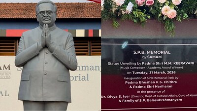 S P Balasubrahmanyam 10 foot statue unveiled in Kerala
