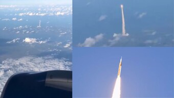 Artemis II Launch captured from commercial flight by passengers over Florida! Watch this