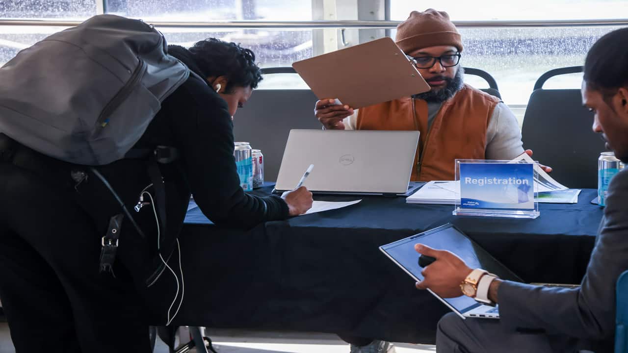 US initial jobless claims fall to just shy of two-year low