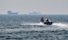 Japanese, French and Omani vessels cross the Strait of Hormuz
