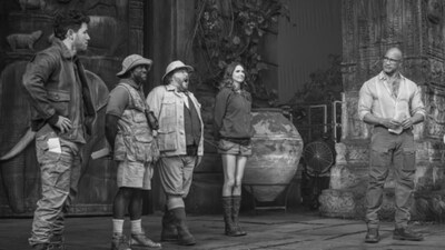 Dwayne Johnson shares pics with Jumanji cast and crew