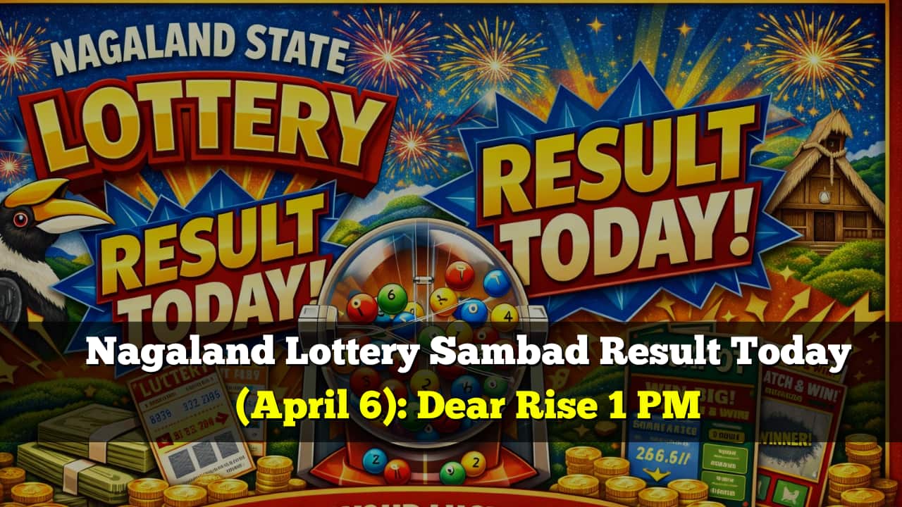 Nagaland Lottery Sambad Result Today (April 6) Announced: Check Dear Rise 1 PM lucky draw winners, first prize Rs 1 crore