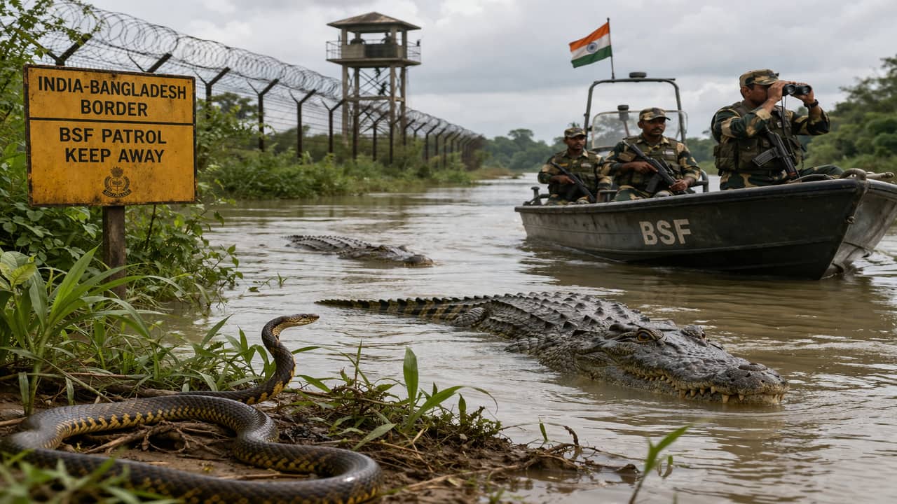 BSF bats to deploy crocodiles and snakes along border to boost security, here’s why