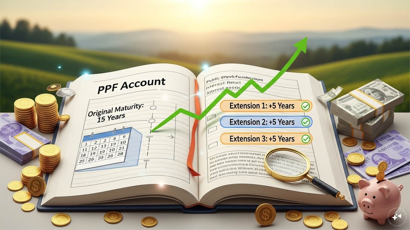 How many times can you extend your PPF account after maturity?