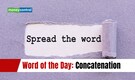 Word of the Day: Concatenation