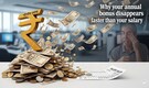 Why your annual bonus disappears faster than your salary
