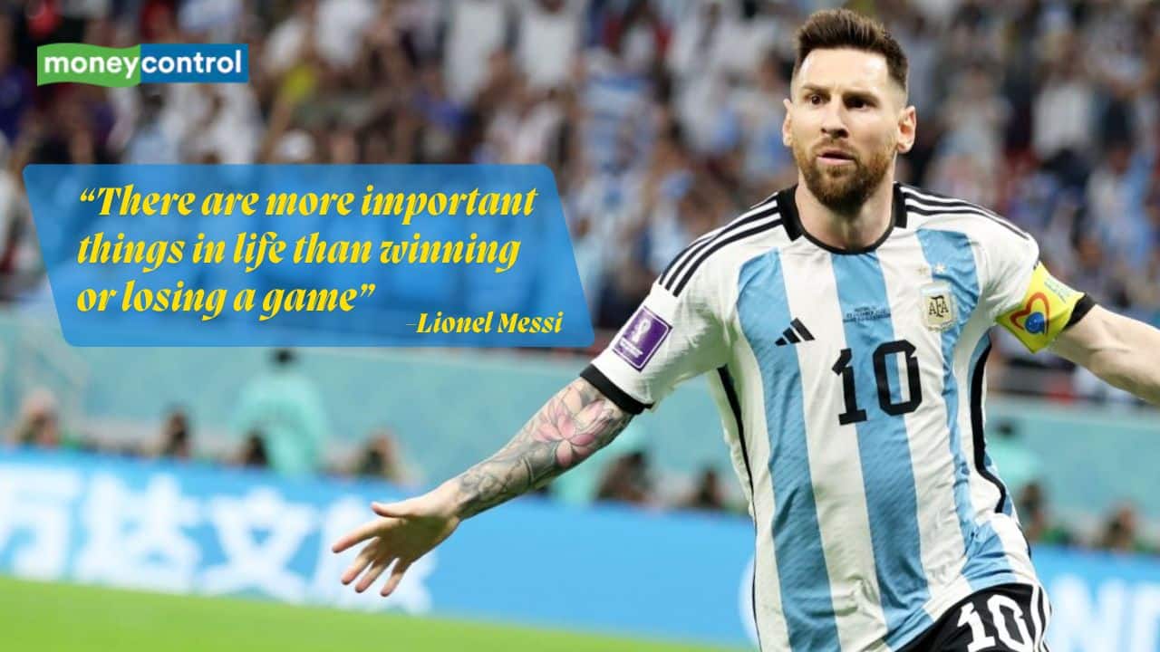 Quote of the day by football legend Lionel Messi, 