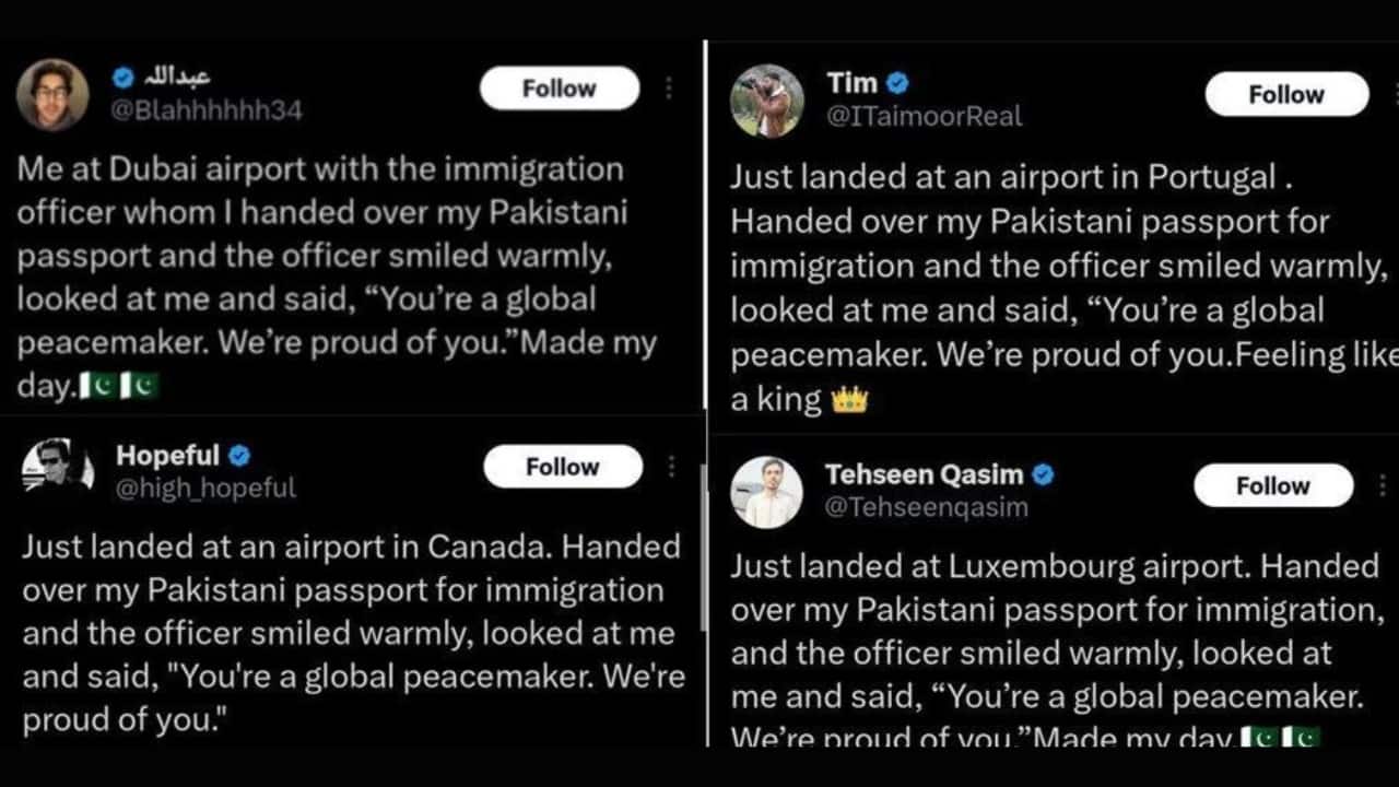 ‘Global peacemakers’: Pakistanis share ‘copy-pasted’ airport posts after US-Iran ceasefire, get trolled