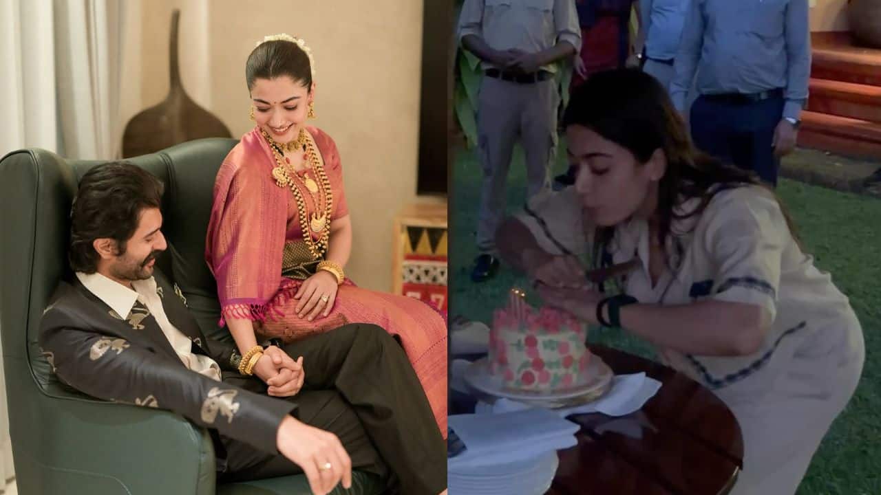 Rashmika Mandanna shares glimpses from her 30th birthday celebrations with husband Vijay Deverakonda and family in coorg: 