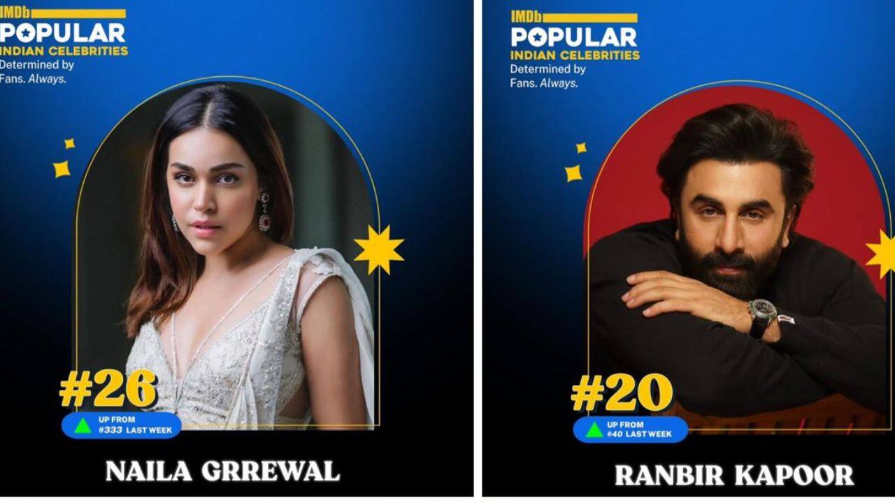 Naila Grrewal enters IMDb’s Most Popular Indian Celebrities List, shares spotlight with Ranbir Kapoor and Vijay Sethupathi